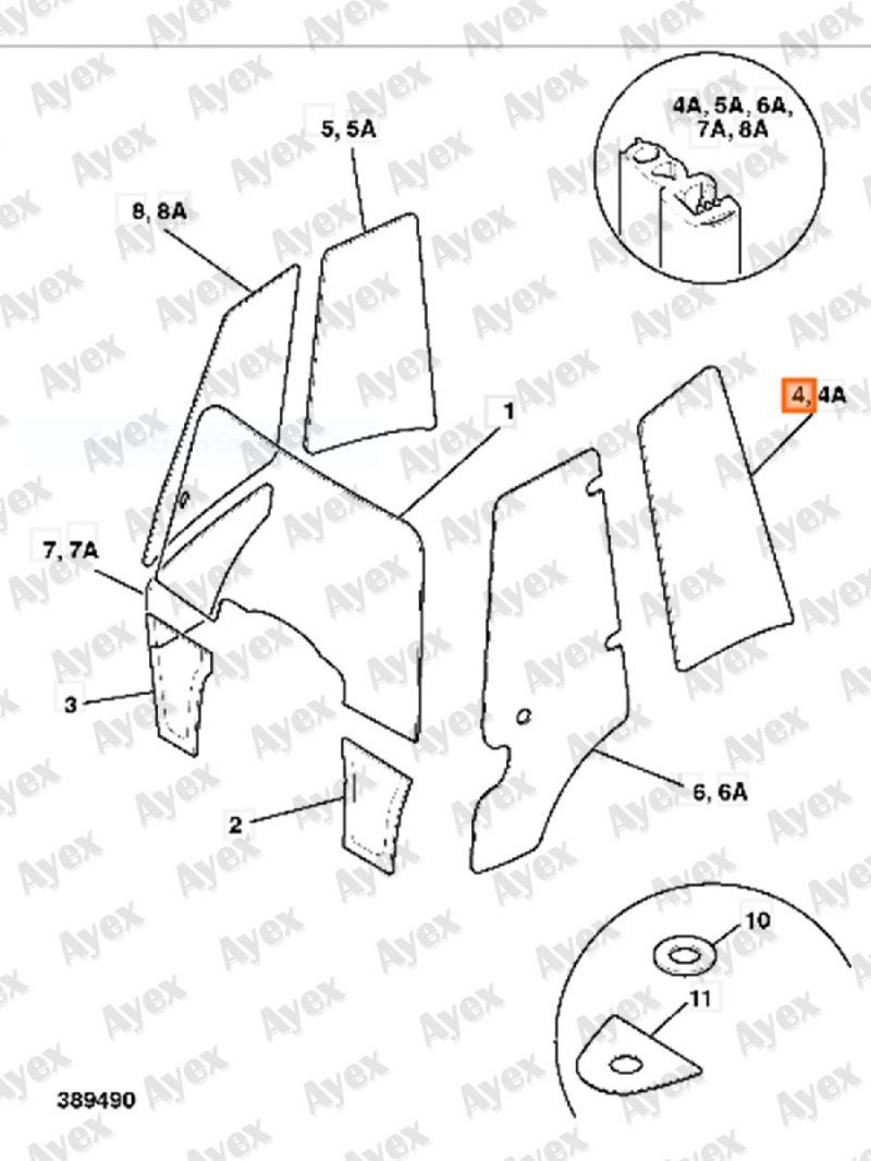 827/80248 - KAPI YAN CAM SOL Y.M.